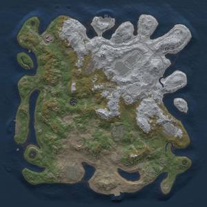 Thumbnail Rust Map: Procedural Map, Size: 4000, Seed: 1972218142, 17 Monuments