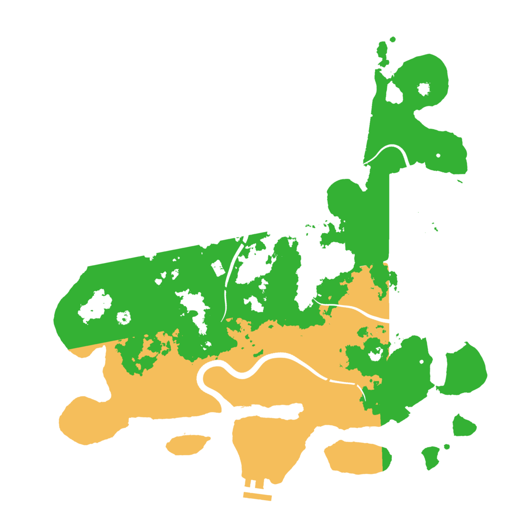 Biome Rust Map: Procedural Map, Size: 3700, Seed: 14996026