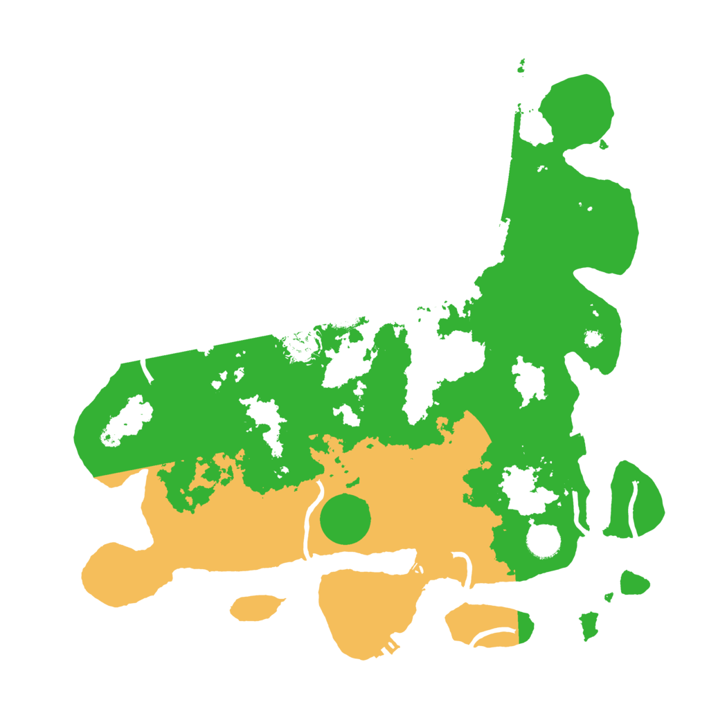 Biome Rust Map: Procedural Map, Size: 3700, Seed: 14996026