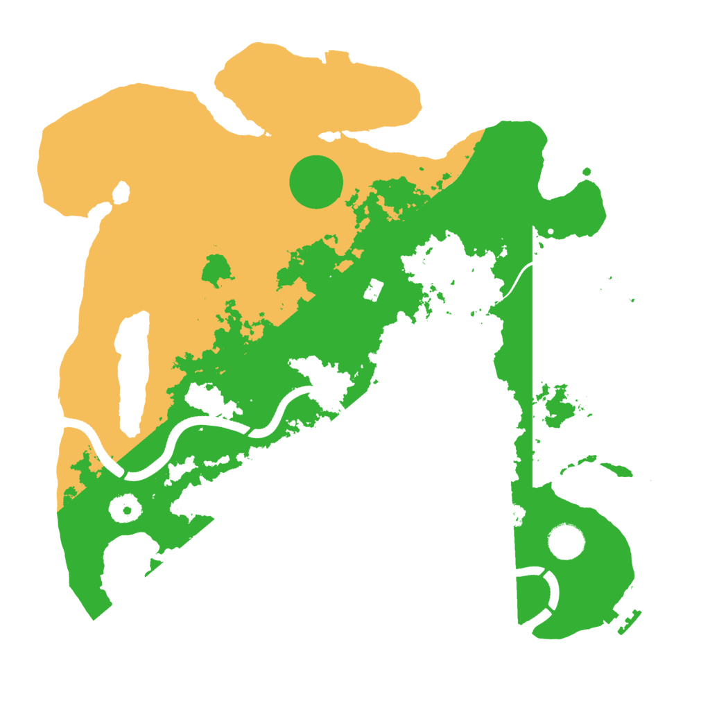 Biome Rust Map: Procedural Map, Size: 3500, Seed: 5296316