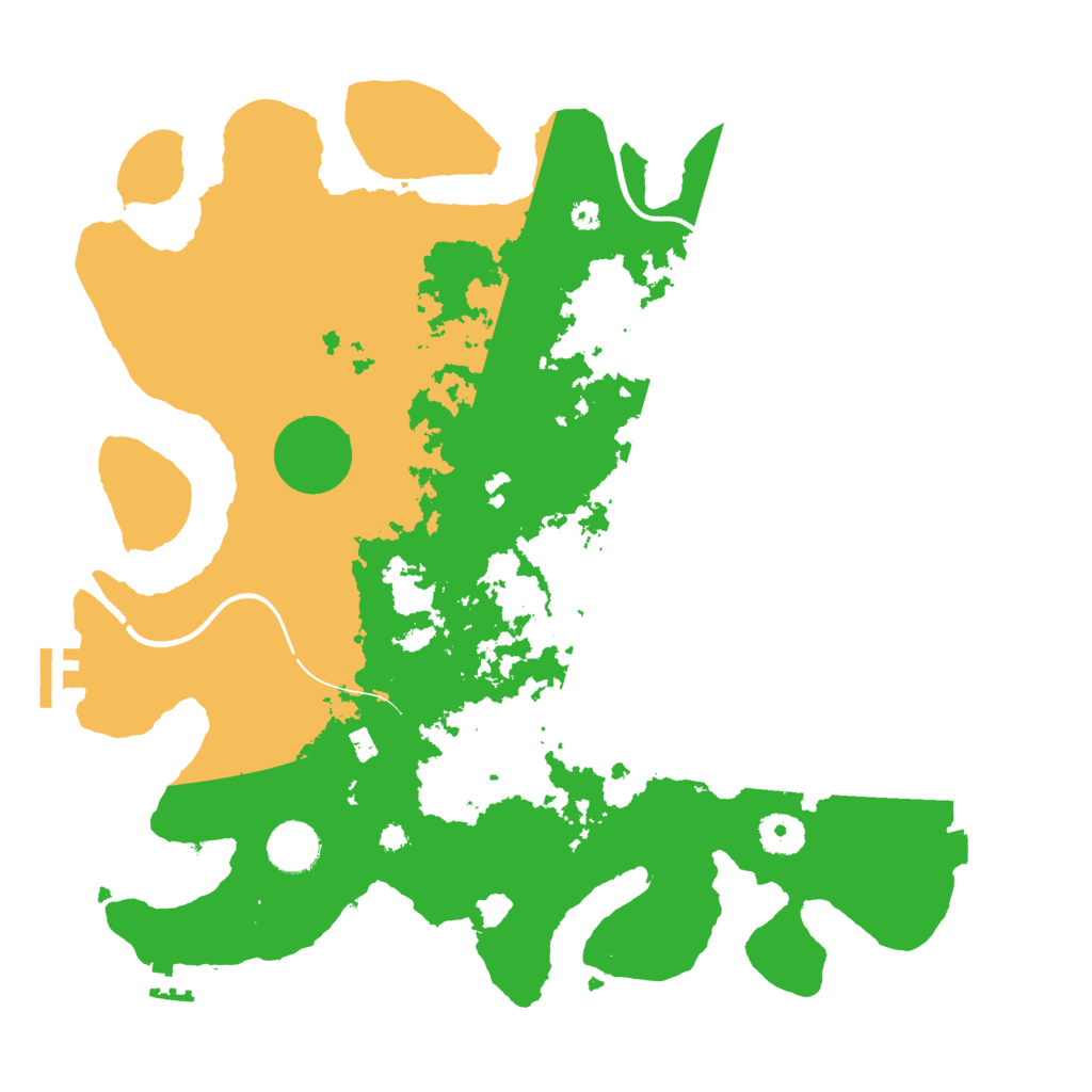 Biome Rust Map: Procedural Map, Size: 3700, Seed: 102179911