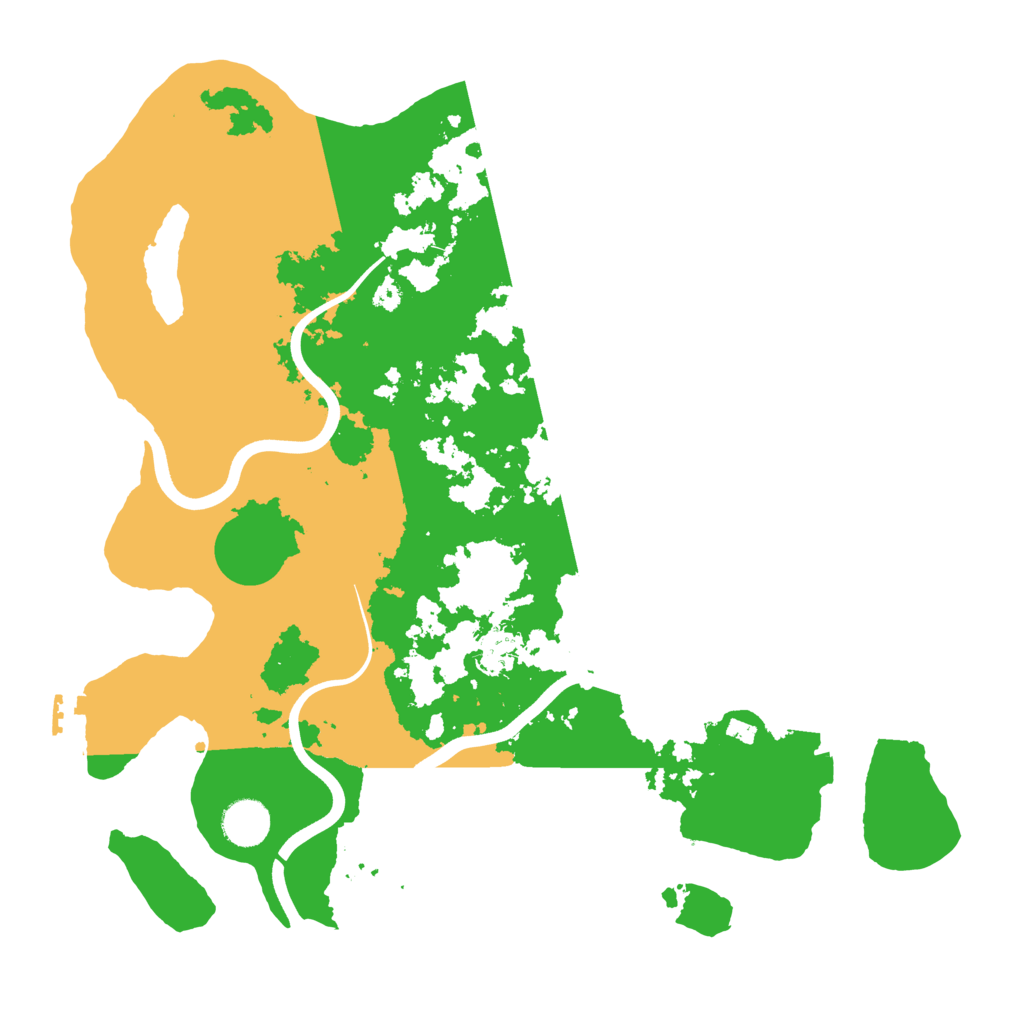 Biome Rust Map: Procedural Map, Size: 3800, Seed: 214258395