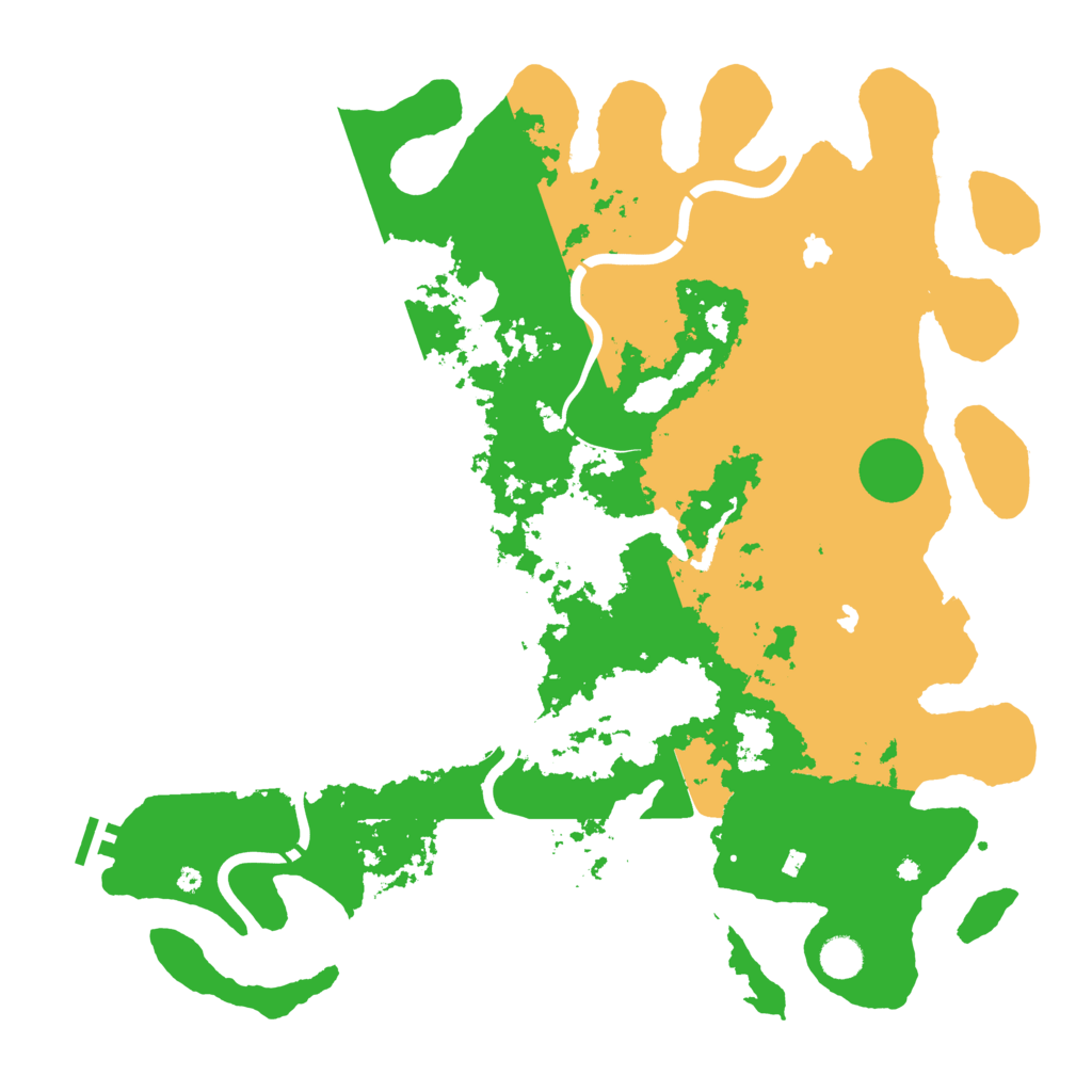 Biome Rust Map: Procedural Map, Size: 4500, Seed: 947213702