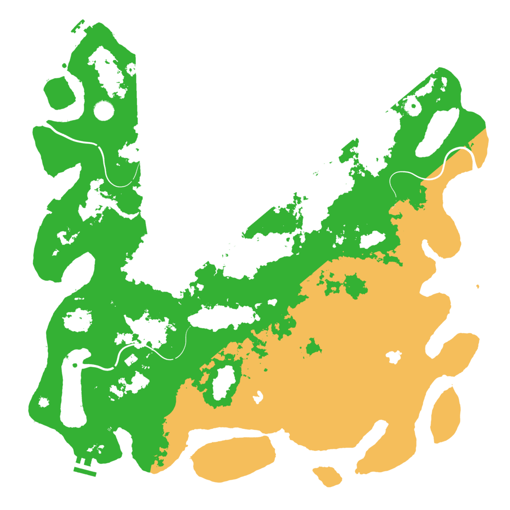 Biome Rust Map: Procedural Map, Size: 4500, Seed: 80721073