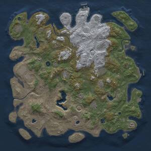 Thumbnail Rust Map: Procedural Map, Size: 4800, Seed: 163504473, 16 Monuments