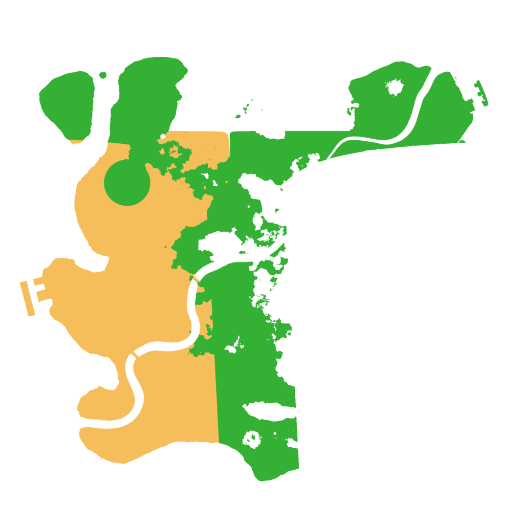 Biome Rust Map: Procedural Map, Size: 3000, Seed: 66453043