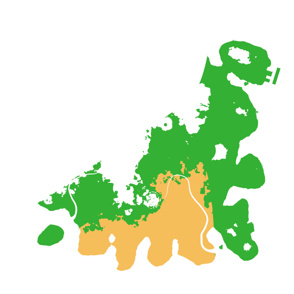 Biome Rust Map: Procedural Map, Size: 3500, Seed: 315823869