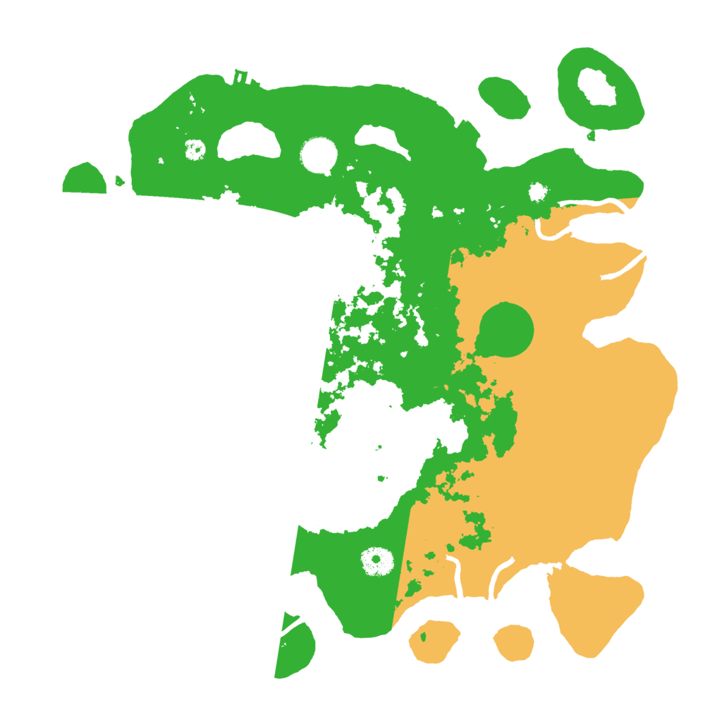 Biome Rust Map: Procedural Map, Size: 3500, Seed: 280622