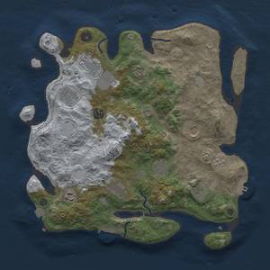 Thumbnail Rust Map: Procedural Map, Size: 3700, Seed: 301610569, 18 Monuments