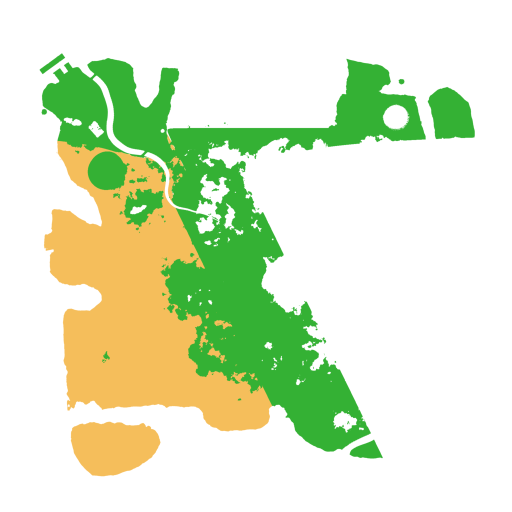 Biome Rust Map: Procedural Map, Size: 3700, Seed: 152643790