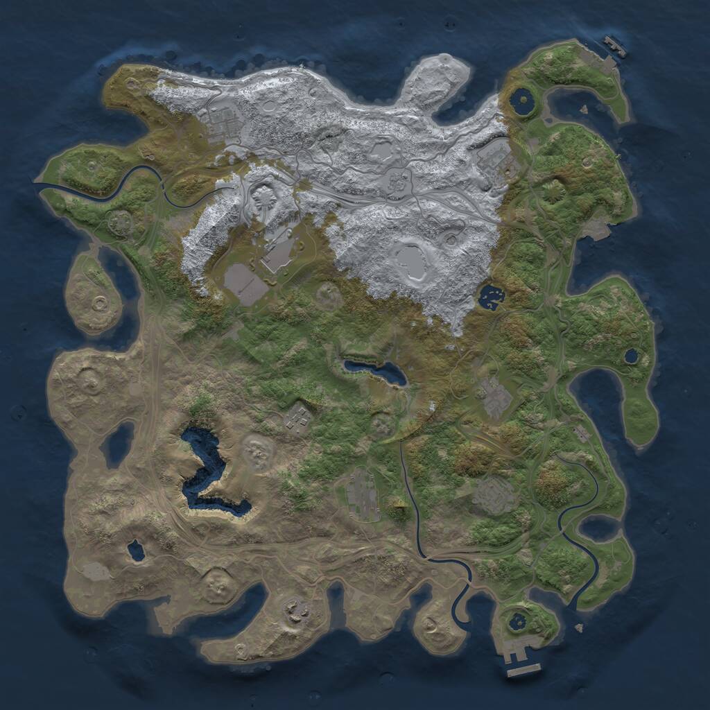 Rust Map: Procedural Map, Size: 4250, Seed: 1536697573, 15 Monuments