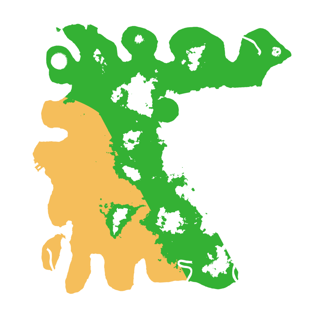 Biome Rust Map: Procedural Map, Size: 3500, Seed: 1232413725