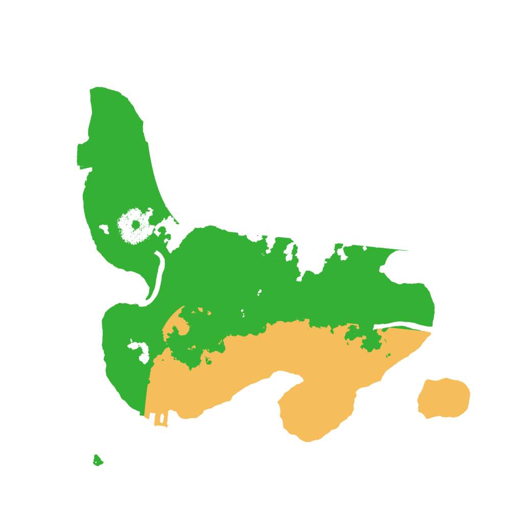 Biome Rust Map: Procedural Map, Size: 2400, Seed: 419942760