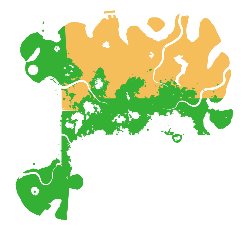 Biome Rust Map: Procedural Map, Size: 4500, Seed: 40436523