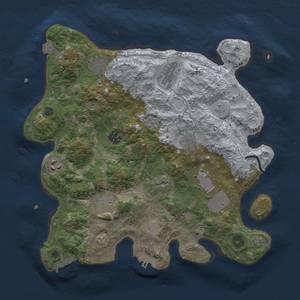 Thumbnail Rust Map: Procedural Map, Size: 3500, Seed: 81131, 16 Monuments