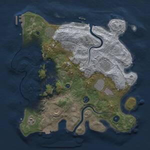 Thumbnail Rust Map: Procedural Map, Size: 3500, Seed: 81131, 14 Monuments
