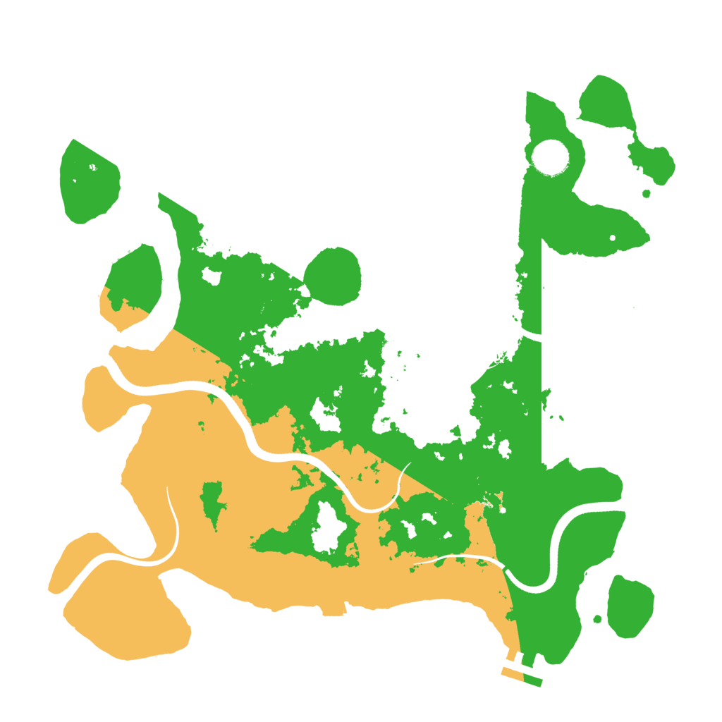 Biome Rust Map: Procedural Map, Size: 3500, Seed: 2013303269