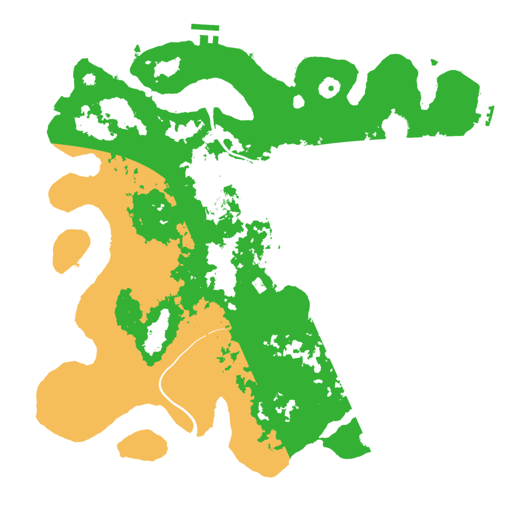 Biome Rust Map: Procedural Map, Size: 3700, Seed: 424176270