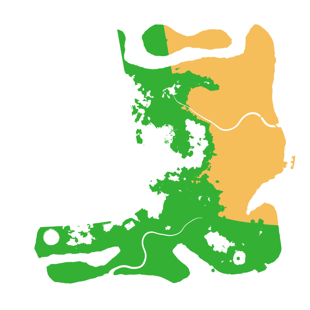 Biome Rust Map: Procedural Map, Size: 3500, Seed: 1787792880