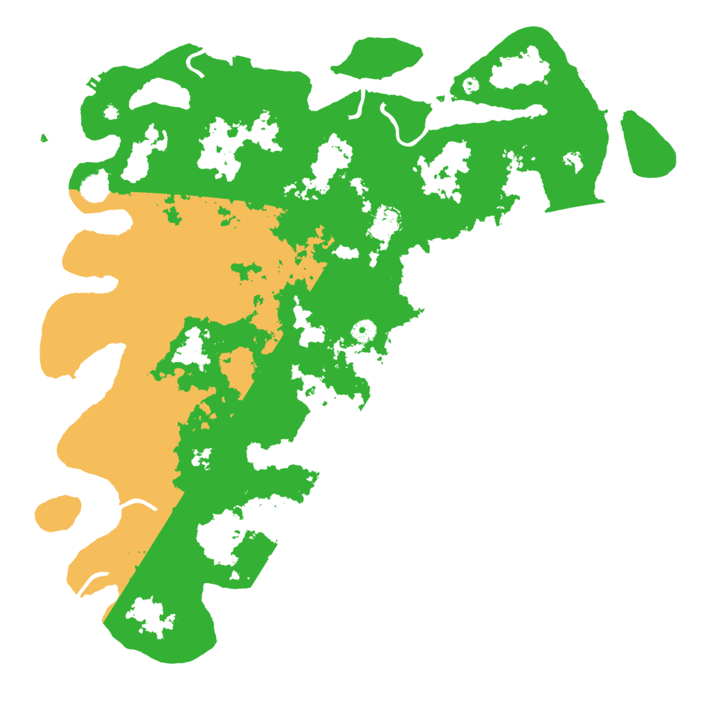 Biome Rust Map: Procedural Map, Size: 4500, Seed: 339541653