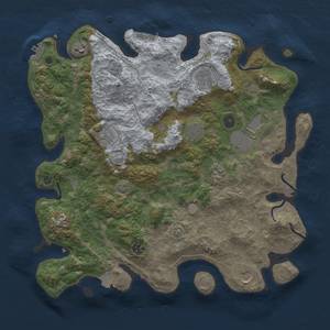 Thumbnail Rust Map: Procedural Map, Size: 4000, Seed: 180644111, 17 Monuments