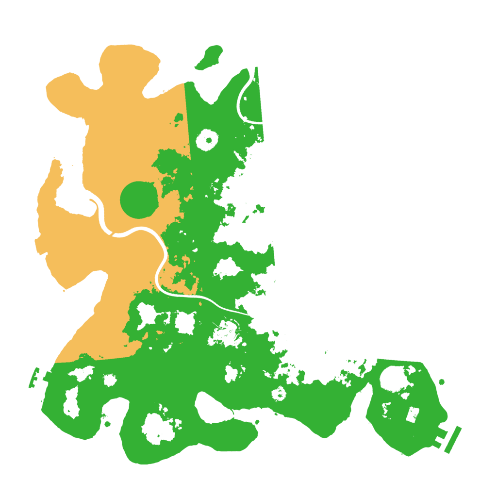 Biome Rust Map: Procedural Map, Size: 3500, Seed: 83490871