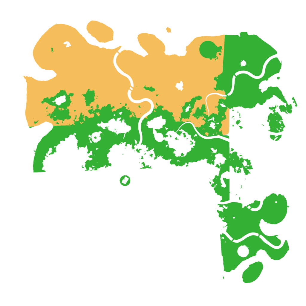 Biome Rust Map: Procedural Map, Size: 4650, Seed: 490808248