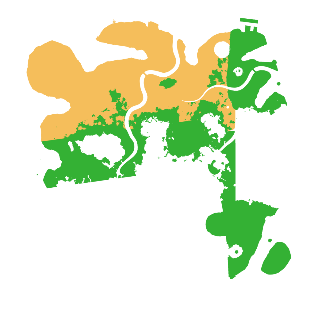 Biome Rust Map: Procedural Map, Size: 3500, Seed: 455012650