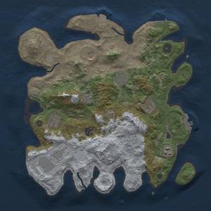 Thumbnail Rust Map: Procedural Map, Size: 3500, Seed: 455012650, 16 Monuments