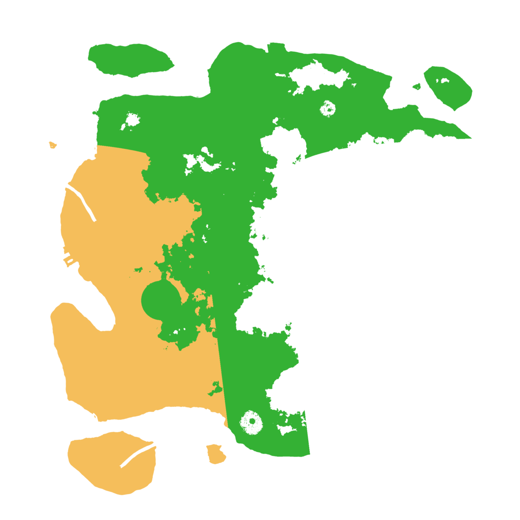 Biome Rust Map: Procedural Map, Size: 3500, Seed: 1070621305