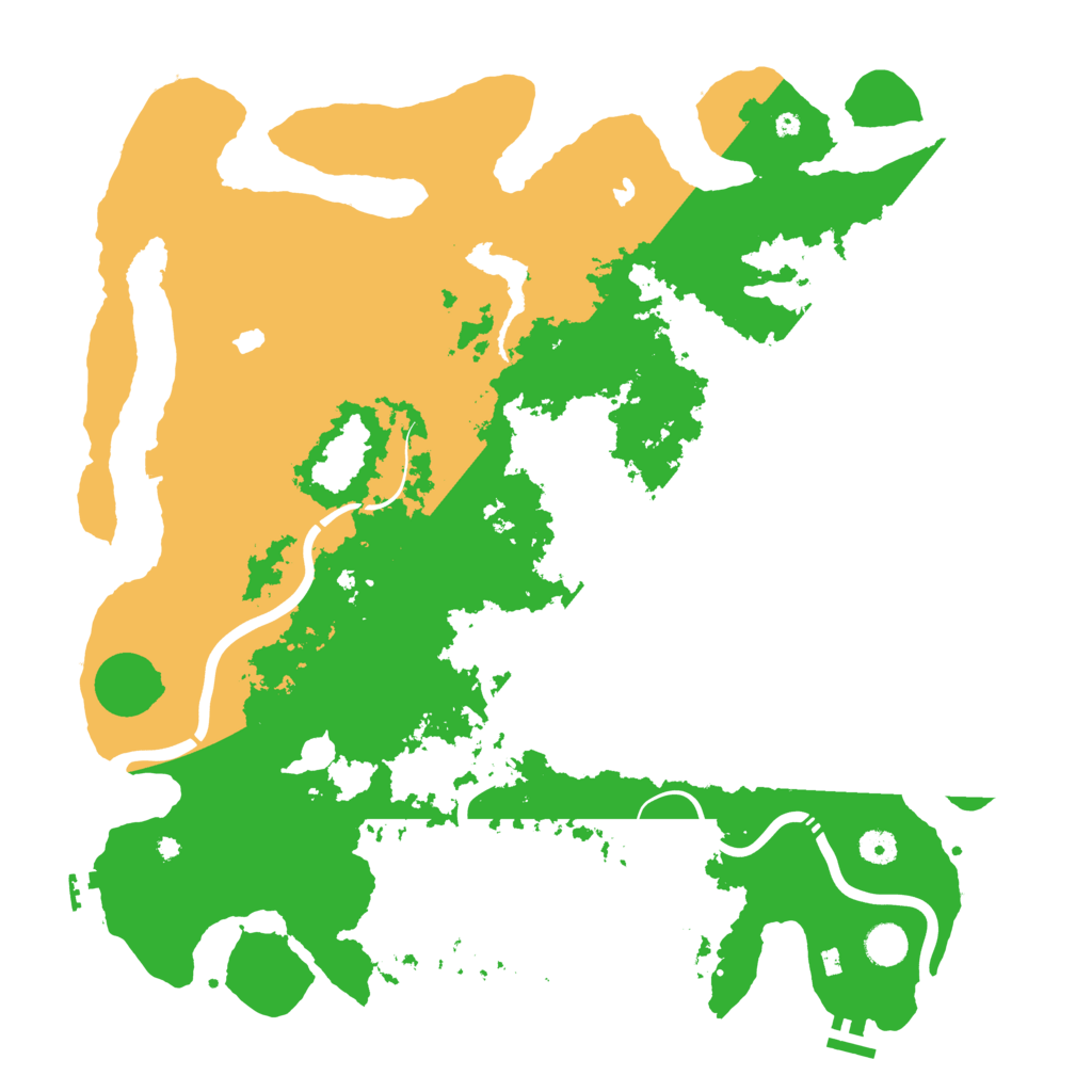 Biome Rust Map: Procedural Map, Size: 4500, Seed: 441414305