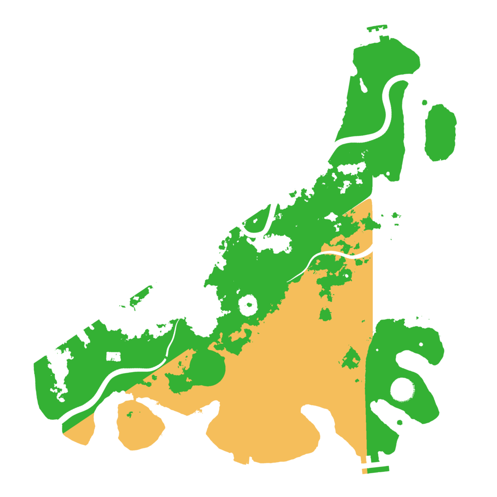 Biome Rust Map: Procedural Map, Size: 3700, Seed: 1137296869