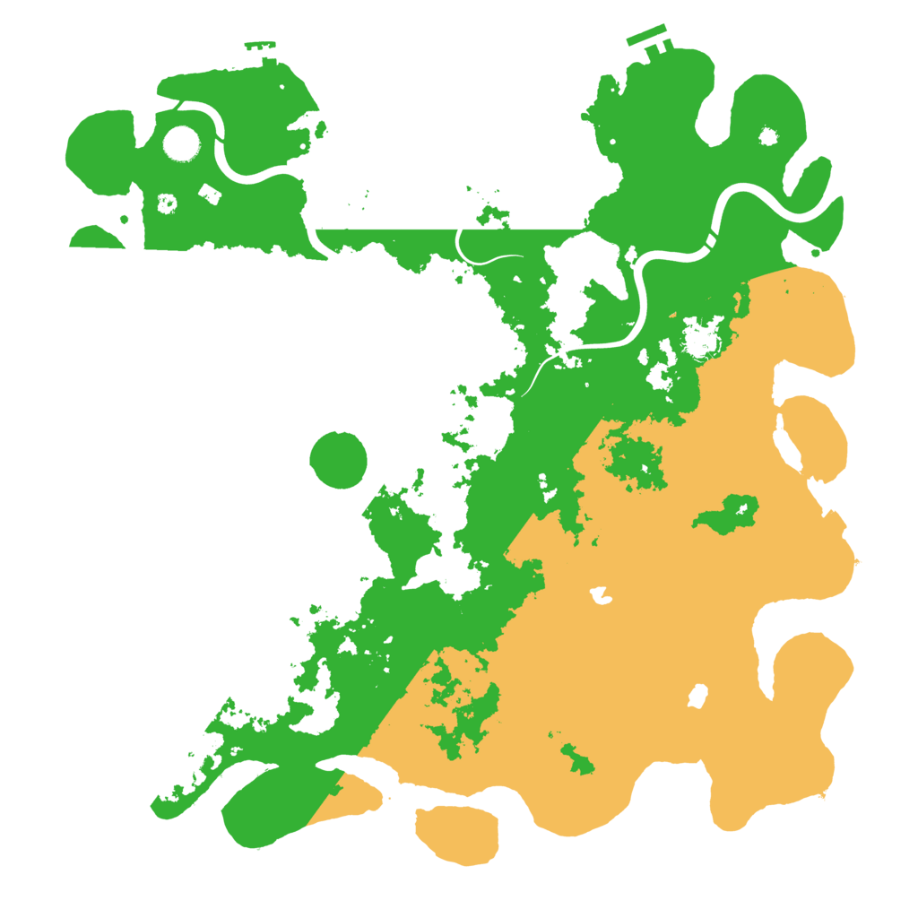 Biome Rust Map: Procedural Map, Size: 4500, Seed: 1454009761