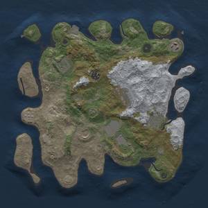 Thumbnail Rust Map: Procedural Map, Size: 3500, Seed: 116355175, 14 Monuments