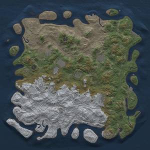 Thumbnail Rust Map: Procedural Map, Size: 4800, Seed: 611456010, 18 Monuments