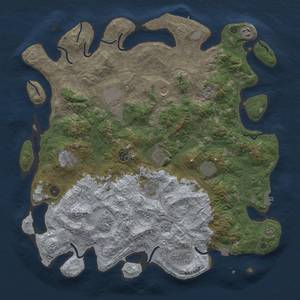 Thumbnail Rust Map: Procedural Map, Size: 4500, Seed: 1366997834, 19 Monuments