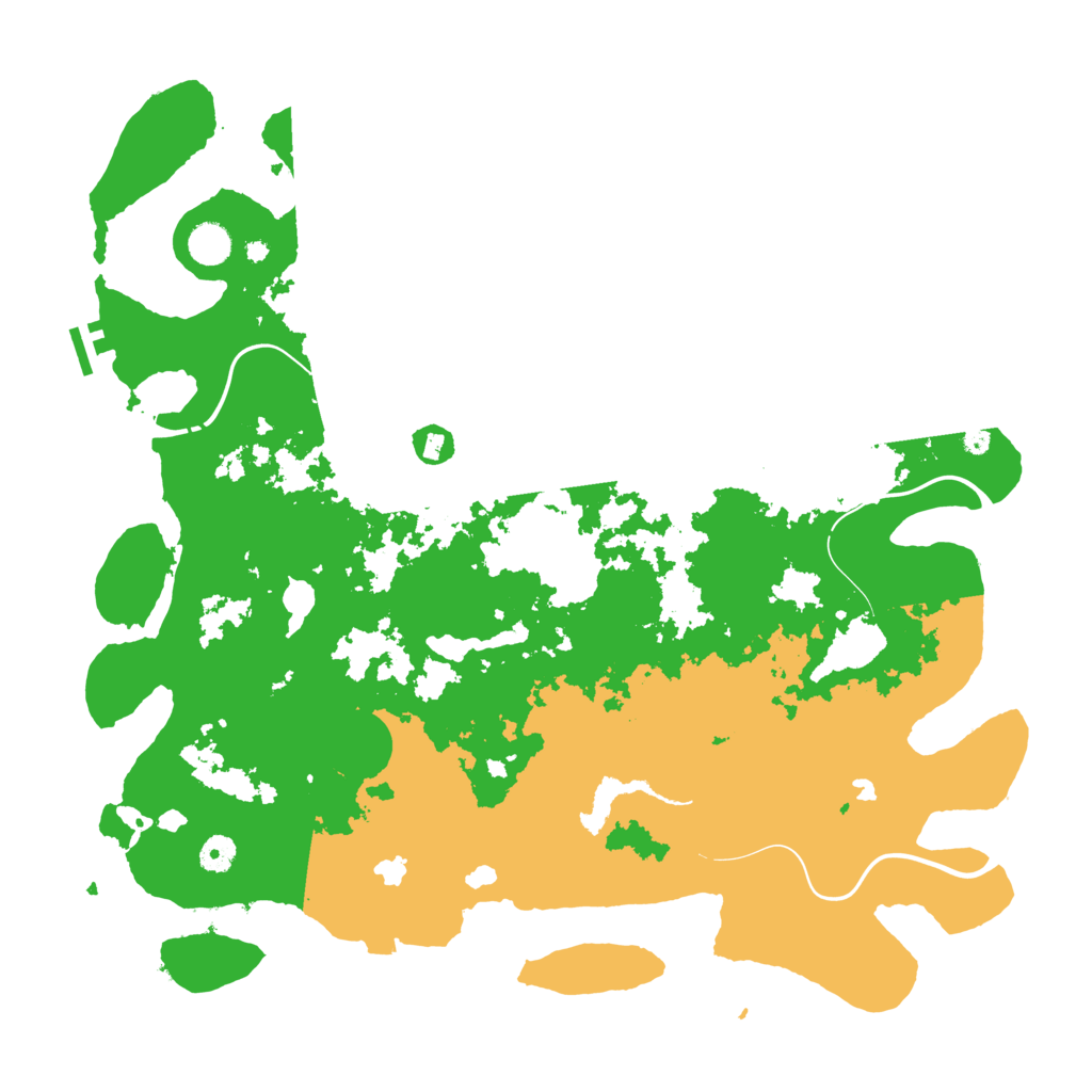 Biome Rust Map: Procedural Map, Size: 4500, Seed: 66175809