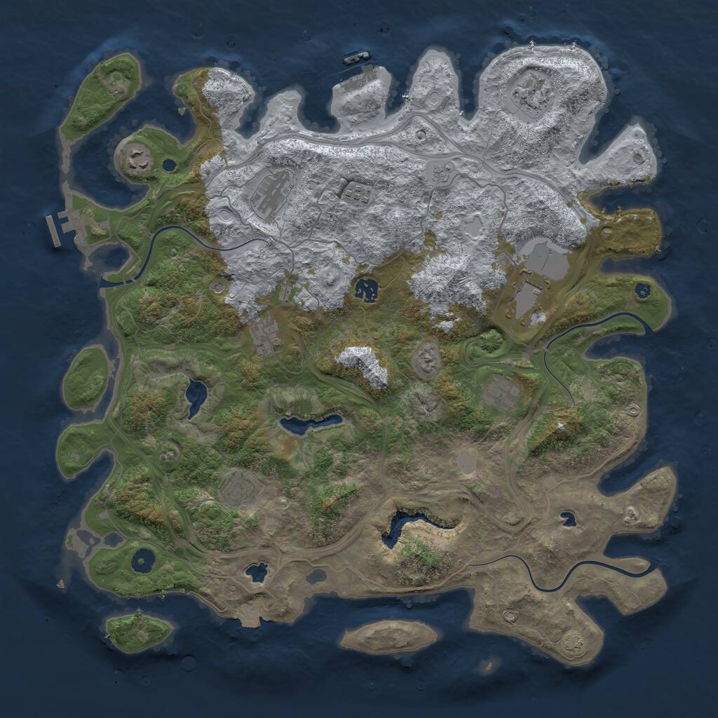 Rust Map: Procedural Map, Size: 4500, Seed: 66175809, 15 Monuments