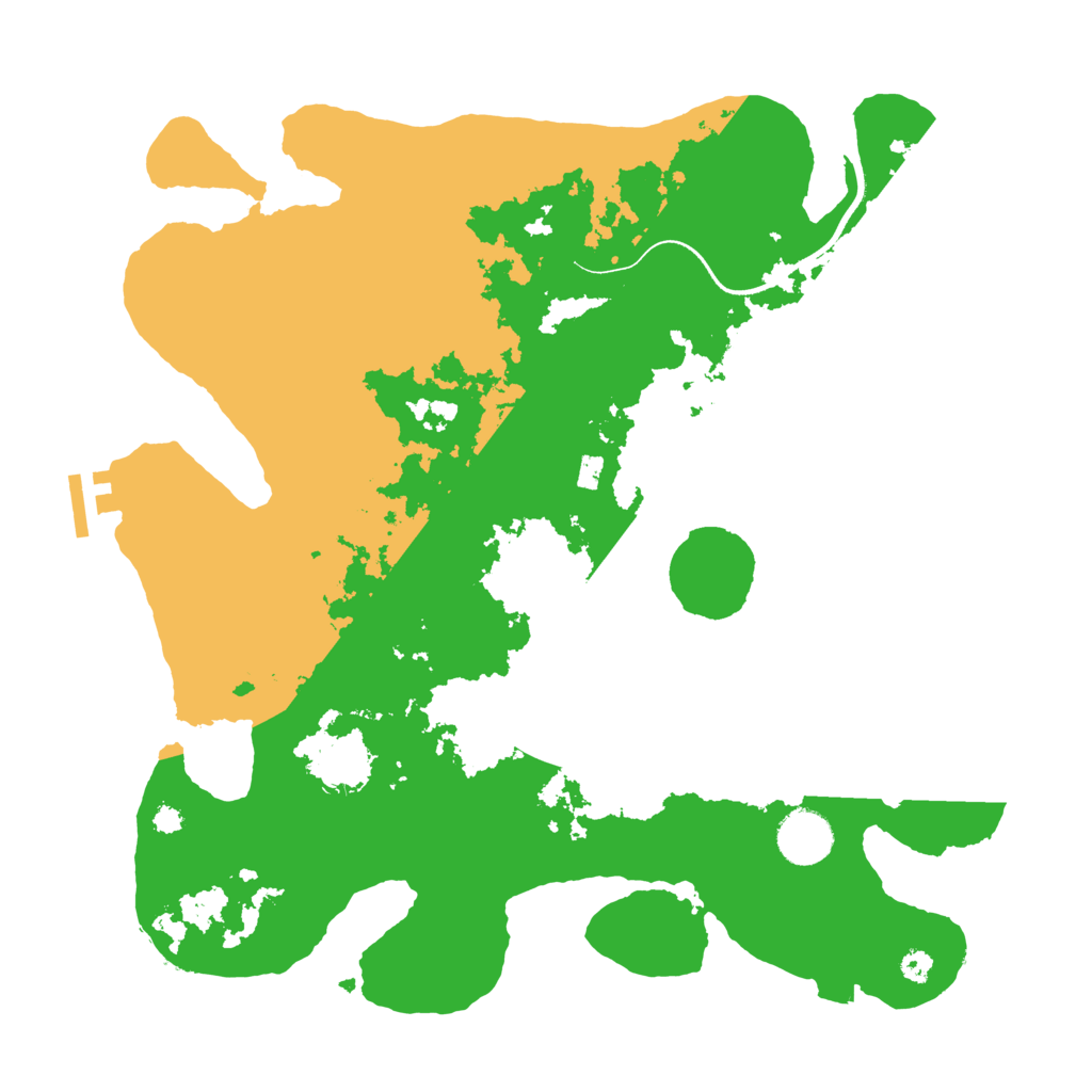 Biome Rust Map: Procedural Map, Size: 3500, Seed: 130644855