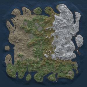 Thumbnail Rust Map: Procedural Map, Size: 4500, Seed: 1180377526, 18 Monuments