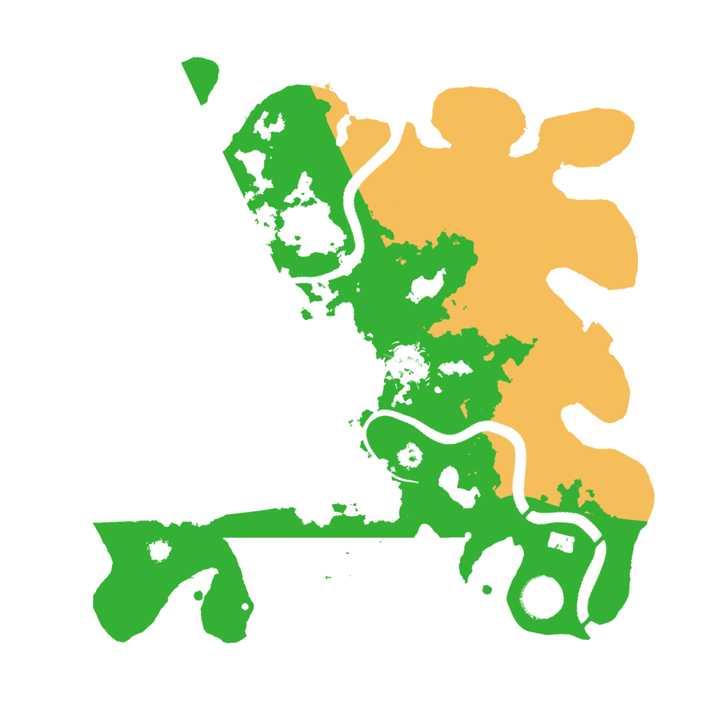 Biome Rust Map: Procedural Map, Size: 3000, Seed: 90282670