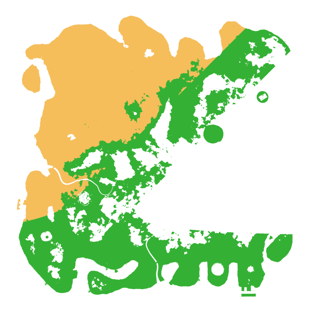 Biome Rust Map: Procedural Map, Size: 4500, Seed: 1265114504