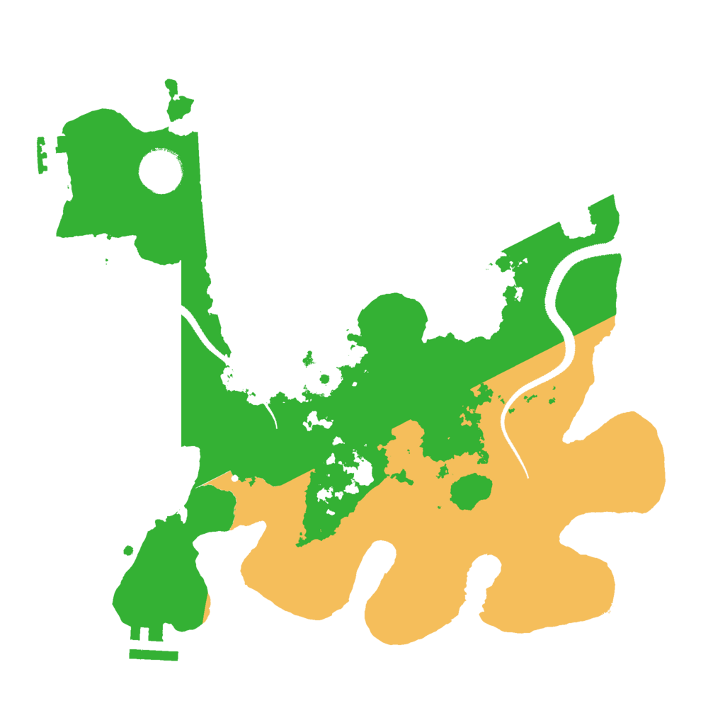 Biome Rust Map: Procedural Map, Size: 3000, Seed: 6817402