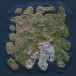 Thumbnail Rust Map: Procedural Map, Size: 3500, Seed: 23090721, 18 Monuments