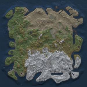 Thumbnail Rust Map: Procedural Map, Size: 4500, Seed: 1346467823, 19 Monuments