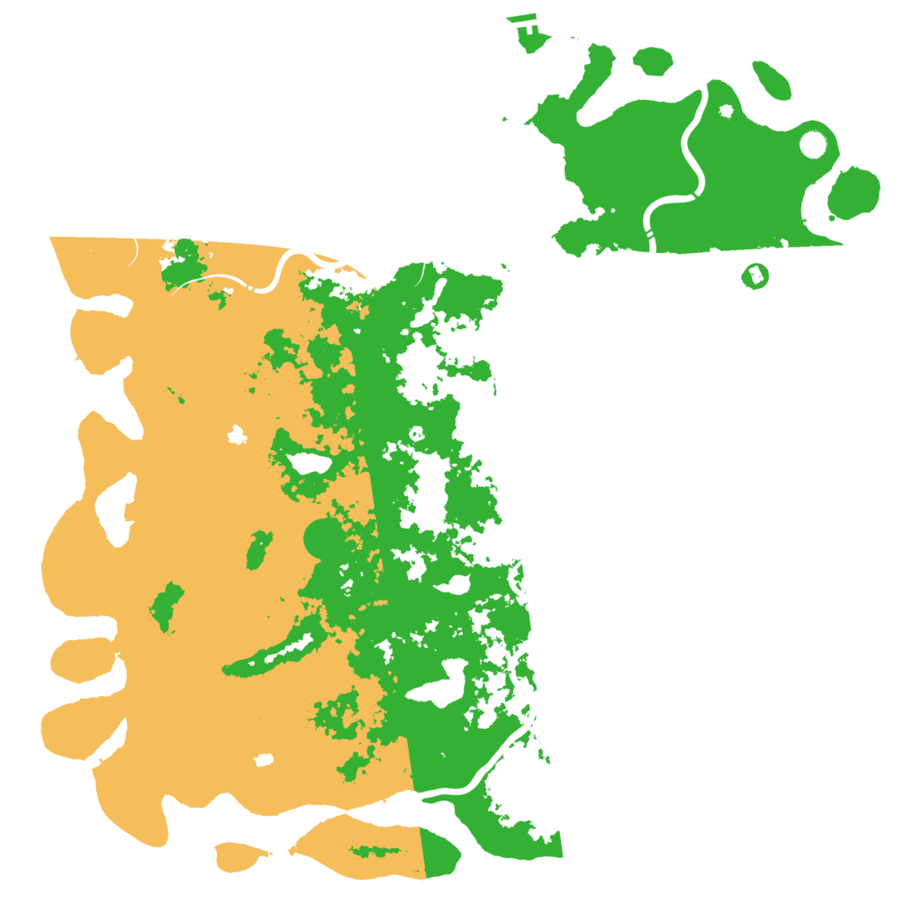 Biome Rust Map: Procedural Map, Size: 6000, Seed: 92419418