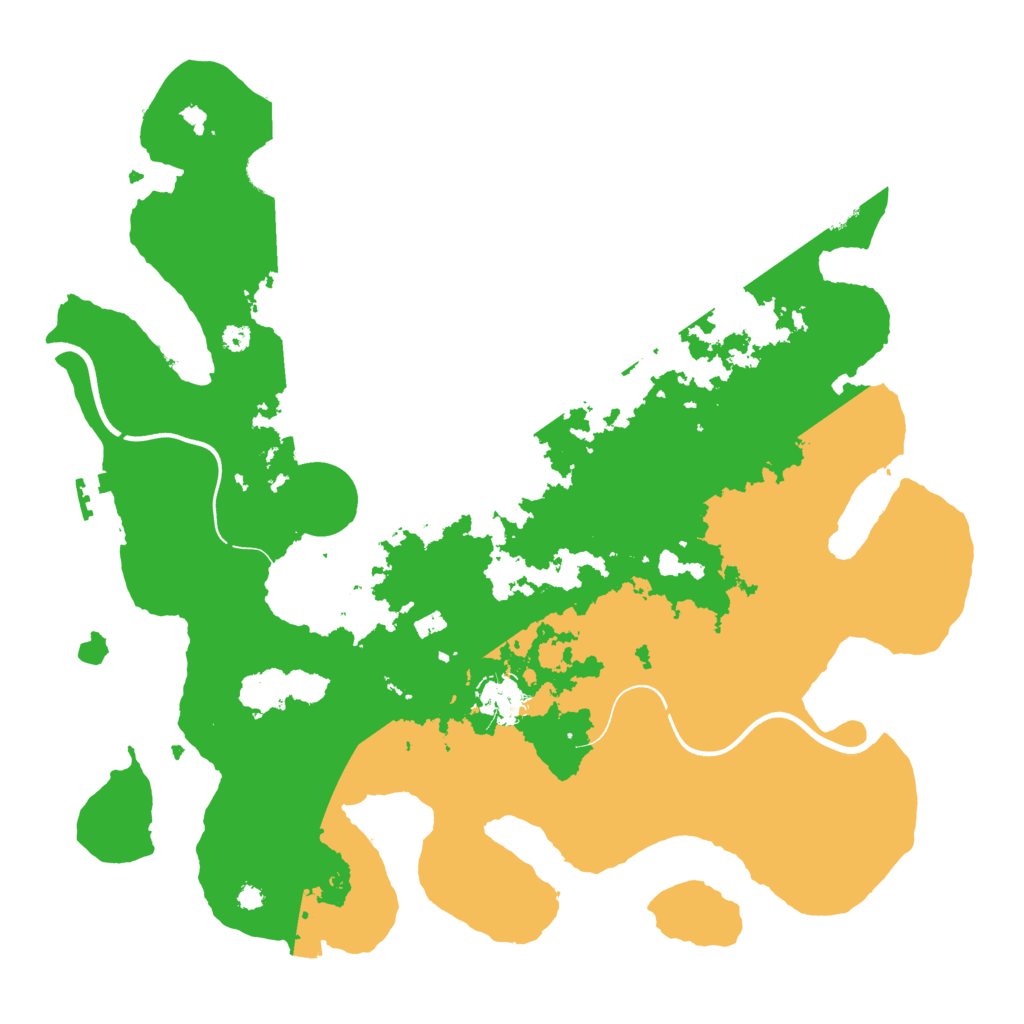 Biome Rust Map: Procedural Map, Size: 3700, Seed: 1979367044
