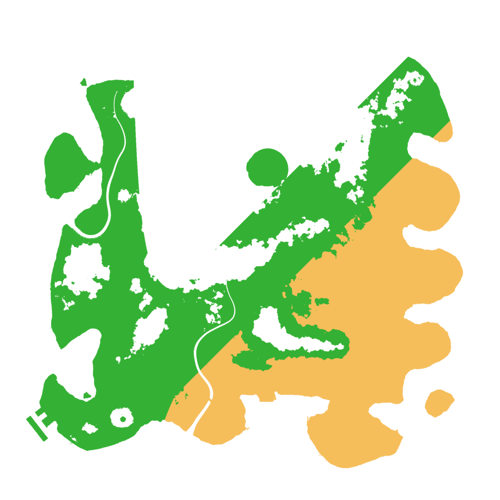 Biome Rust Map: Procedural Map, Size: 3500, Seed: 20230908