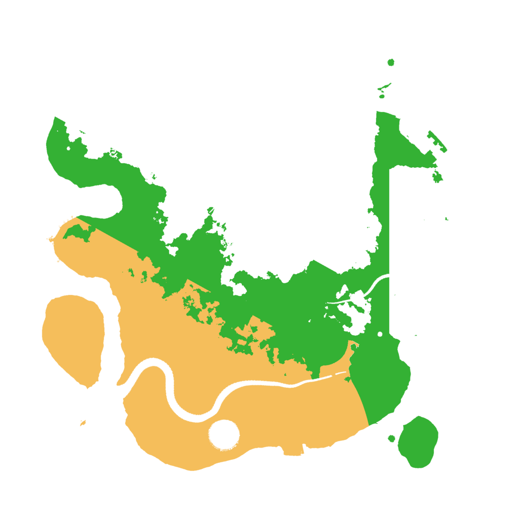 Biome Rust Map: Procedural Map, Size: 3000, Seed: 1152540571