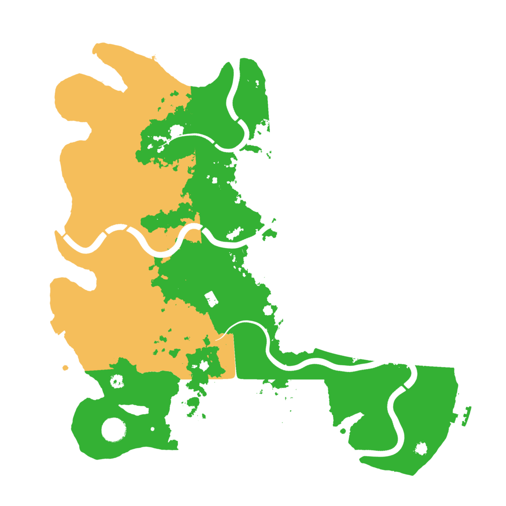 Biome Rust Map: Procedural Map, Size: 3700, Seed: 1095555505